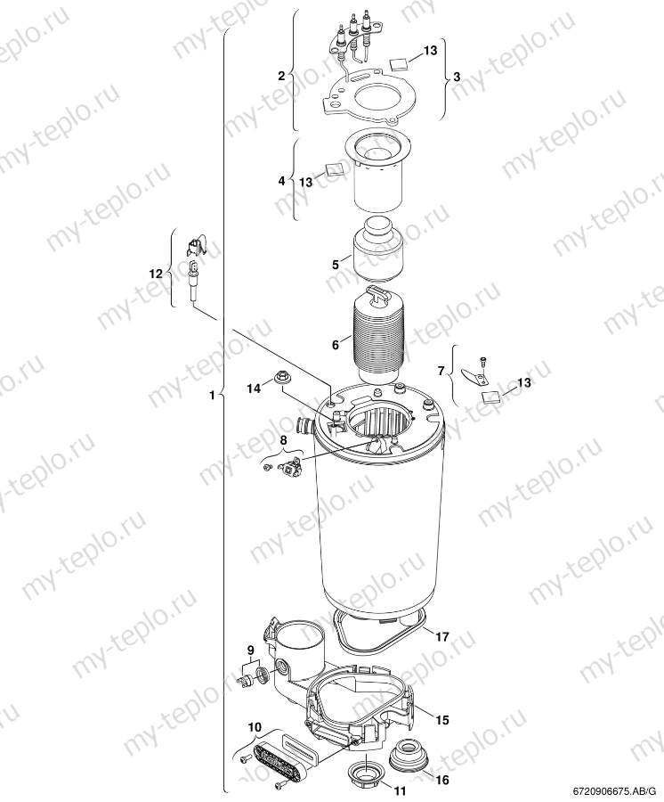 Запчасти Buderus Logamax GB072-14 купить в Смоленске