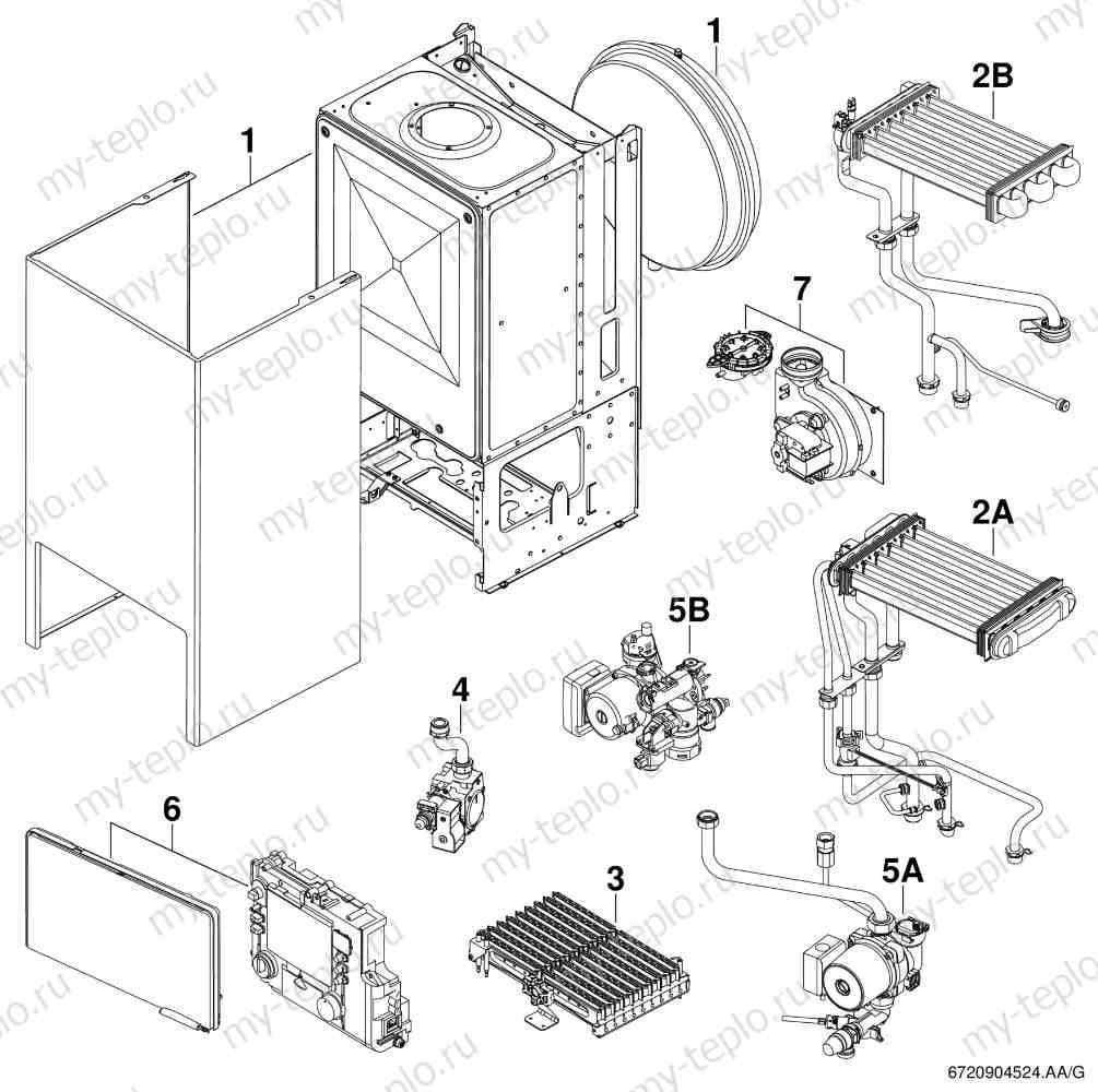 Купить запчасти Buderus Logamax U052-24К в Смоленске